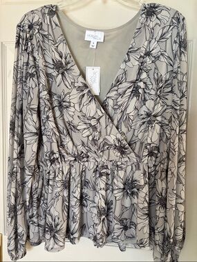 Morgan Taylor Peplum Blouse